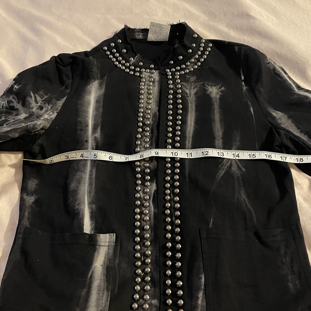 Vocal Studded Black and Gray Women's Jacket - Picture 5 of 5